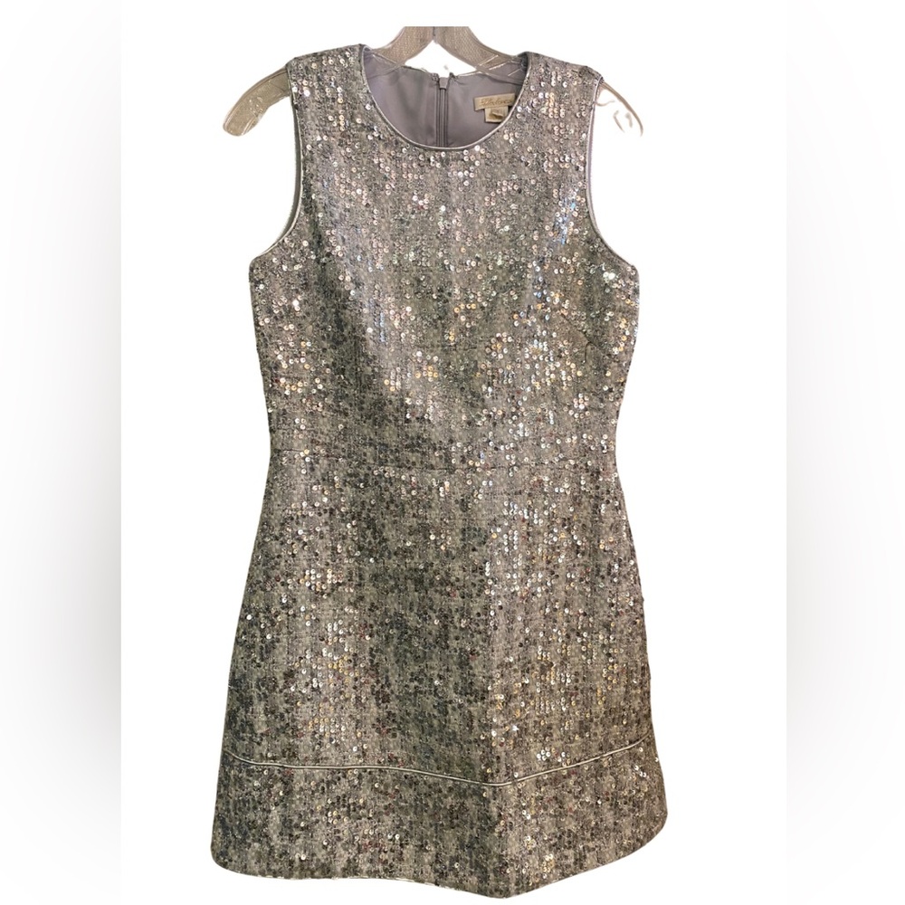 Shoshanna - Virgo Dress in Silver
Size 4
NEVER WORN
